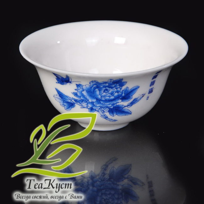 Чайный сервиз «Синяя Хризантема» в Китайском стиле (Белый, Фарфор, 8 персон, 11 предметов)