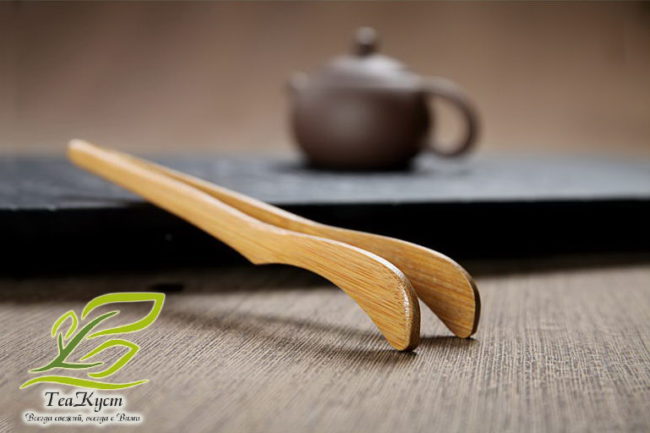 Чайные щипцы - пинцет из бамбука