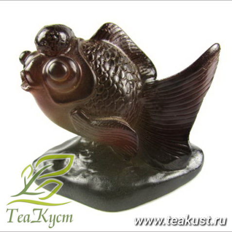 Чайная статуэтка рыбки (меняет цвет)